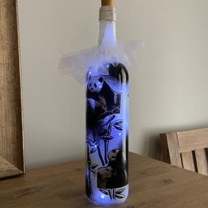 Panda Wine Bottle Decor 🐼